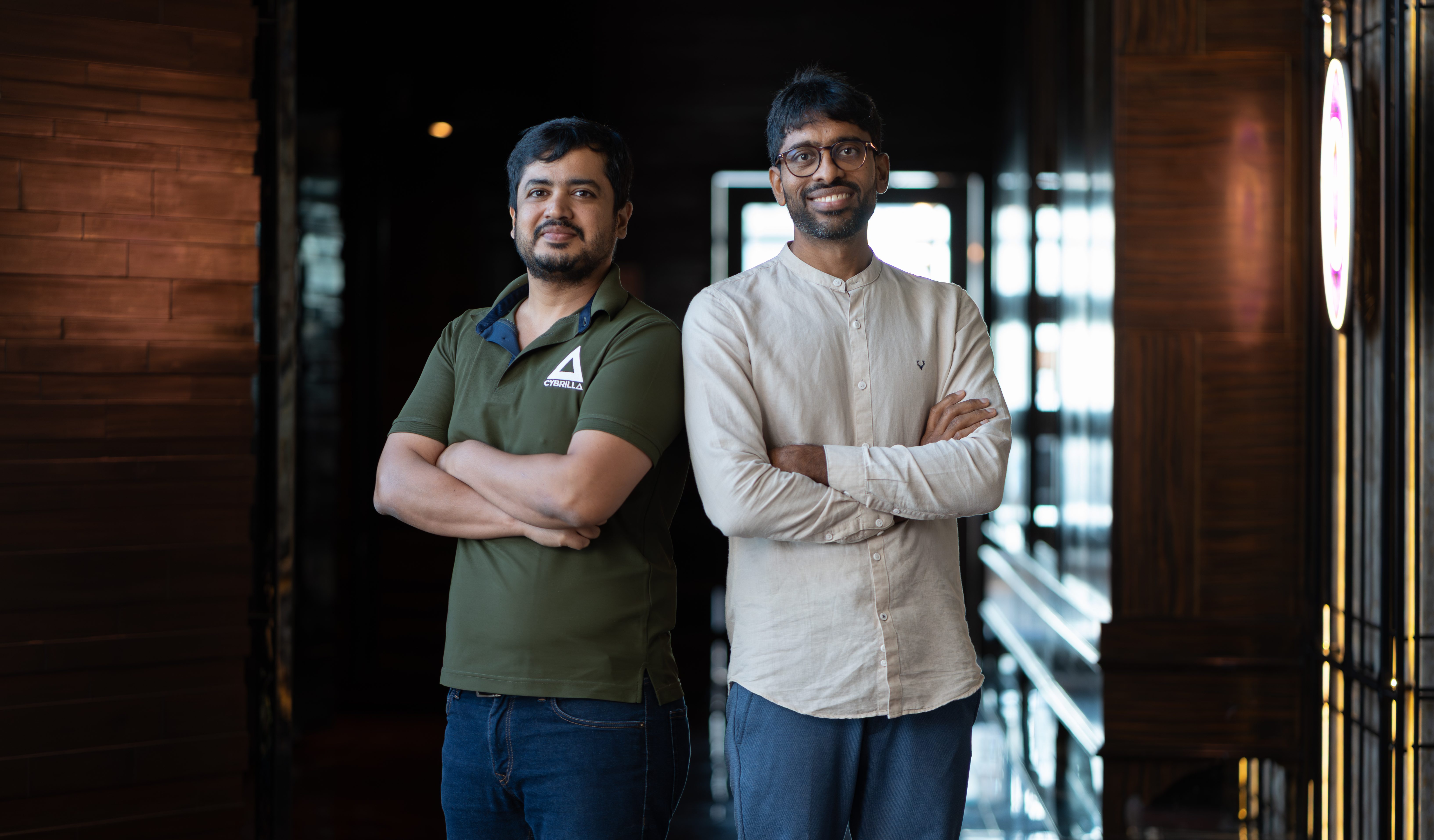 Anchal Jajodia, Satish Perala of Cybrilla at Surge 11 kickoff in Mumbai.